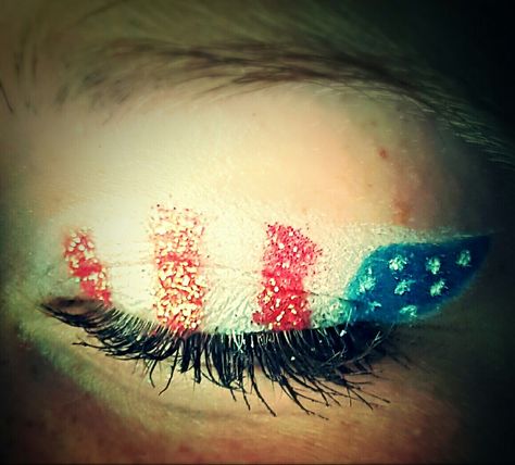 Face Hair, Makeup Nails, Watercolor Tattoo, Face Paint, American Flag, Makeup Artist, Hair Makeup, Flag, Hairstyles