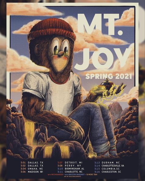 My Joy Poster, Mt Joy Poster Aesthetic, Mt Joy, Mt Joy Poster, Matt Maeson Poster, Mt Joy Concert, Basement Poster Band, Love Joy Posters Band, Briston Maroney Poster