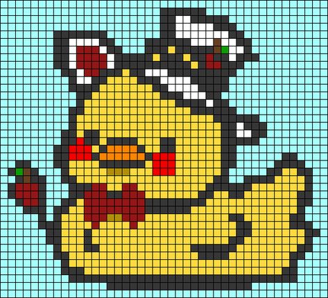 Pixel Art Pattern Characters, Random Pixel Art, Hazbin Hotel Alpha Pattern, Pixel Art Words, Fallout Pixel Art, Large Pixel Art, Clown Pixel Art, Hazbin Hotel Perler Beads, Pixel Art Grid Easy Small