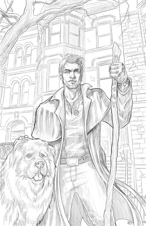 Dresden Files Fanart, Literature Artwork, Monster Hunter International, Harry Dresden, Jim Butcher, Wizard Tattoo, Books Characters, Dresden Files, Book Fanart