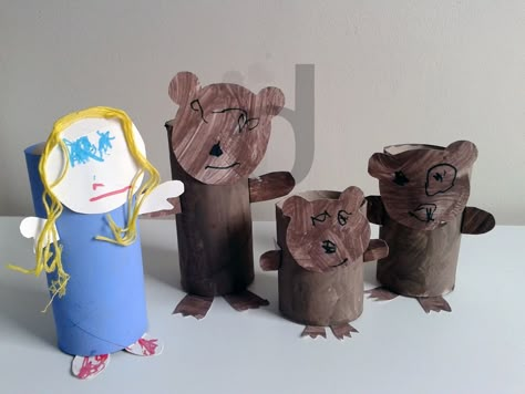 Three Bears Activities, Fairy Tales Preschool, Preschool Art Projects, Goldilocks And The Three Bears, Traditional Stories, Traditional Tales, Bear Character, Eyfs Activities, Preschool Projects