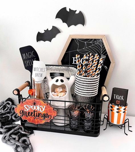 Halloween Occasion Bin, Occasion Bins, Occasions Bins, Occasion Bin, Spooky Food, Horror Party, Halloween Games For Kids, Boo Basket, Holiday Paper