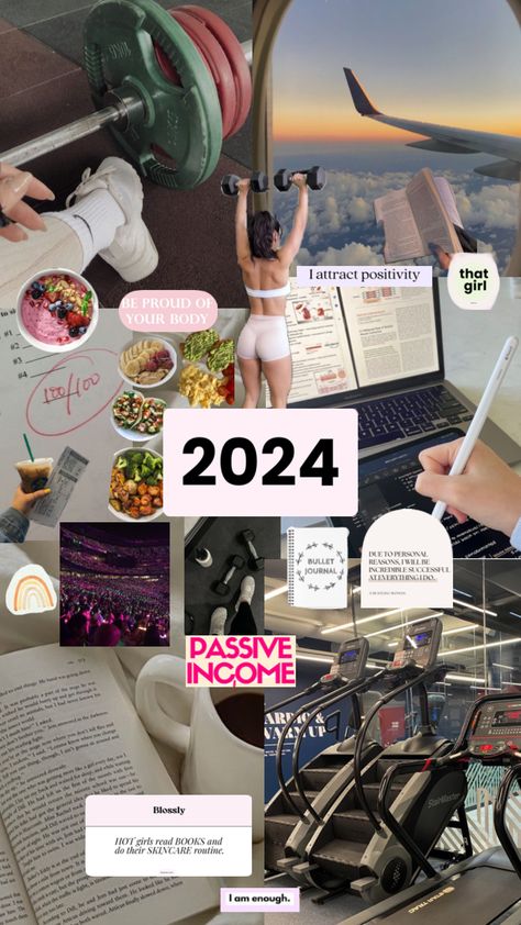 each year i like to create a vision board with goals I wish to further into the new year, and what’s better this year is the final day of the year being a sunday which means .. the best EVER sunday reset💌💐🌙✨ #visionboard #visionboard2024 #goals #gym #passiveincome #monatglobal #manifestation #journalling #bulletsjournalling #university #activewear Create A Vision Board, Sunday Reset, 2024 Vision Board, A Vision Board, Creating A Vision Board, Vision Boards, Days Of The Year, 2024 Vision, Vision Board