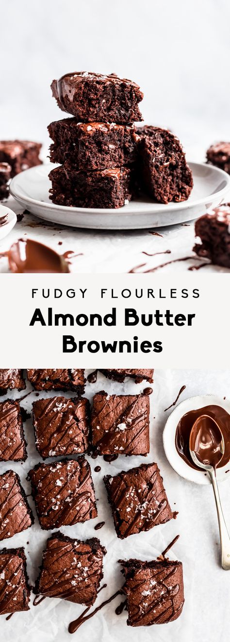 Recipes With Nut Butter, Almond Butter Dessert Recipes, Gluten Free Brownies Almond Flour, Gluten Free Brownie Recipe Almond Flour, Best Gluten Free Brownies Recipe, Almond Flour Peanut Butter Brownies, Banana Almond Butter Brownies, Almond Butter Brownies Healthy, Vegan Almond Butter Brownies