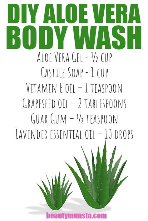 Aloe Vera Body Wash, Turmeric For Skin, Natural Beauty Hacks, Body Wash Recipe, Diy Body Wash, Castille Soap, Aloe Vera For Skin, Aloe Vera Skin Care, Ace Family