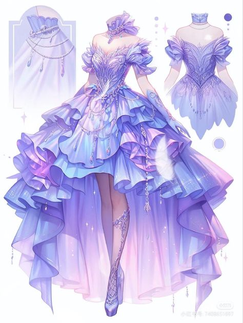 Dreamy Gowns, Mode Kawaii, Siluete Umane, Seni Dan Kraf, Dress Design Drawing, Fashion Drawing Dresses, Fantasy Dresses, Dress Design Sketches, Fashion Illustration Dresses