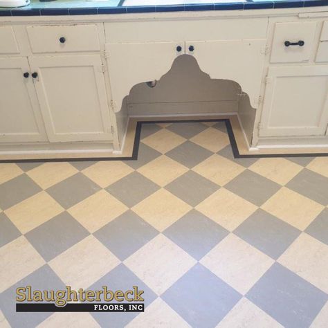 Marmoleum Floors Gallery | Slaughterbeck Floors, Inc. | Campbell, CA 1940s Kitchen Flooring, 1937 Home Interior, Harlequin Floor Kitchen, 1930s Flooring, Cottage Kitchen Floor, Painted Linoleum Floor, Marmoleum Floors Kitchen, Linoleum Flooring Kitchen, Bungalow Kitchens