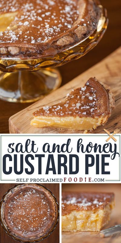 Fall Custard Pie, Honey Custard Pie, Honey Custard Recipe, Honey Pie Recipe, Salted Desserts, Solstice Dessert, Custard Recipes Desserts, Salted Honey Pie, Honey Tart