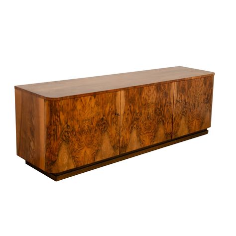 Listed on VNTG.com: Art Deco Walnut Sideboard, Czechoslovakia 1930s | #vntg #vintage Art Deco Credenza, Low Sideboard, Art Deco Sideboard, Walnut Sideboard, Oak Sideboard, Vintage Sideboard, City Furniture, Sideboard Storage, Table Storage