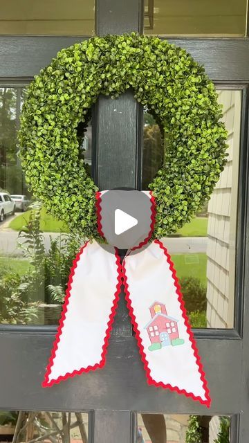 @_littlehappies on Instagram: "This one is good!!! We love our ricrac edged sashes so much!! Order soon!" Our Love, Wreath, Christmas Decorations, Embroidery, Christmas, On Instagram, Instagram