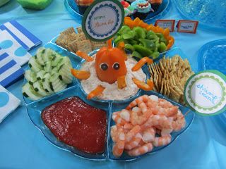 Under The Sea Party Food, Sea Party Food, Dolphin Party, Octonauts Party, Sea Party Ideas, Ocean Birthday Party, Bubble Guppies Birthday, Birthday Party Snacks, Ocean Birthday