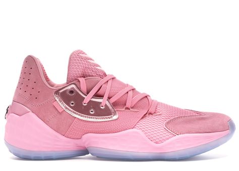 Men's Adidas Harden Vol. 4 Pink Lemonade Sneakers in Light Pink/Glow Blue/Gold Metallic Pink Lemonade Cheesecake, Pink Lemonade Frosting, Pink Lemonade Pie, Pink Lemonade Cookies, Vb Shoes, Pink Lemonade Blueberry, Basketball Things, Pink Lemonade Cake, Pink Lemonade Recipes