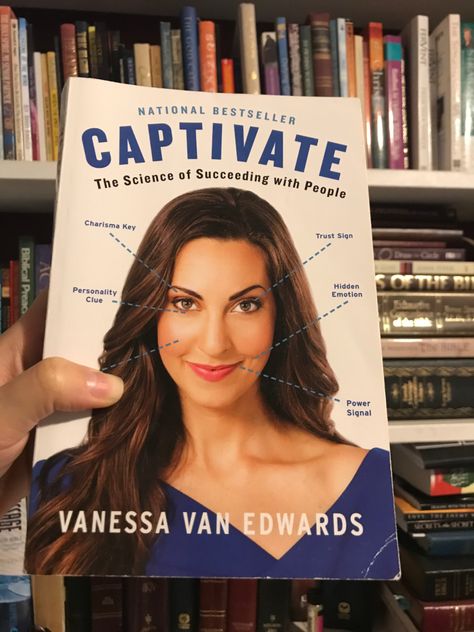 Captivate: The Science of Succeeding with People by Vanessa Van Edwards.  Do you feel awkward at networking events? Do you wonder what your date really thinks of you? Do you wish you could decode people? You need to learn the science of people.    #Read #Reading #Learn #Grow #PeopleSkills Vanessa Van Edwards, 2024 Books, 100 Books, 100 Books To Read, People Skills, 100 Book, Networking Event, Book Worm, Reading List