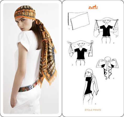 Hermès 21 Ways to Knot a Scarf - Part 2 #EcoFashionFri : Yoli's Green Living Designer Scarves, Green Living, New Set, Head Scarf, Urban Fashion, Knot, Shopping Outfit, Couture, Green