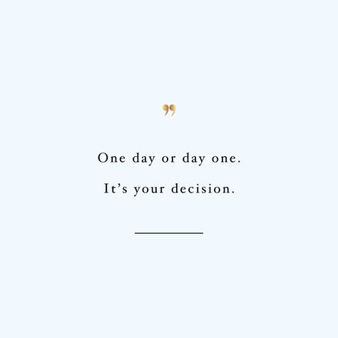 One day, day one! Browse our collection of inspirational self-love and wellness quotes and get instant fitness and healthy lifestyle motivation. Stay focused and get fit, healthy and happy! https://www.spotebi.com/workout-motivation/one-day-day-one/ One Day Day One Quote, Wellness Quotes Healthy Lifestyle, Day One Or One Day Quote, One Day Or Day One Quote, Self Focus Quotes, Day One Quotes, Spotebi Workout, Quotes About Fitness, Day One Or One Day