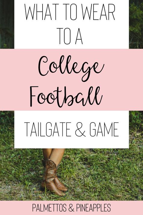 What to wear to a college football game. College football gameday style. College football gameday dress. Clemson gameday outfit. What to wear to a tailgate. #GamedayStyle #GamedayOutfit #GamedayDress #TailgateStyle #OutfitIdeas What To Wear To A College Football Game, Casual T-shirt For Game Day, Football Game College, Casual Game Day T-shirt, Ttu Game Day Outfit, Txst Game Day Fits, Football Gameday Outfit, College Style Graphic T-shirt For Game Day, Tailgate Outfit College