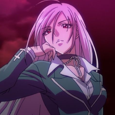 Rosary Vampire Anime, Rosario Vampire Pfp, Rosario Vampire Inner Moka, Moka Akashiya Icon, Rosario Vampire Moka, Vampire Manga, Rosario Vampire Anime, Rosario Vampire, Vampire Queen