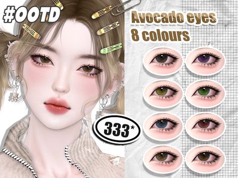 Aesthetic Sims, Sims 4 Body Mods, Sims Hair, Asian Eyes, Sims4 Cc, Cc Sims, Korean Girl Fashion, Ts4 Cc, Cc Finds