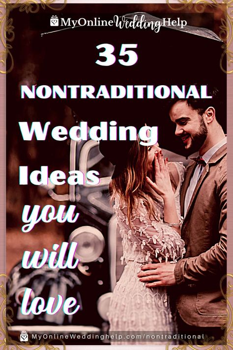 Unconventional Wedding Reception, Wedding Unconventional, Wedding Ideas For Second Marriage, Anti Wedding, Nontraditional Wedding Ideas, Very Small Wedding, Planning A Small Wedding, Small Weddings Ceremony, Non Traditional Wedding