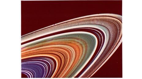 Segment of Saturn's rings, Voyager 2, 1981 (Nasa) Saturn Rings, First Astronaut, Sagittarius Constellation, Rings Of Saturn, Nasa Photos, Rings Aesthetic, Nasa Jpl, Space Photography, Anime Galaxy