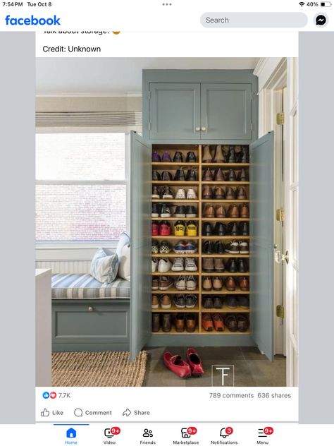 Shoe Storage Mudroom, Boot Storage, Storage Idea, Mud Room Storage, Mudroom Design, Shoe Boot, Hall Decor, Room Storage, Utility Room