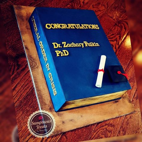 Phd Celebration Cake, Phd Defense Party, Phd Graduation Cake Ideas, Phd Cake Ideas, Phd Graduation Cake, Phd Party Ideas, Phd Photoshoot, Graduation Book Cake, Dr Graduation