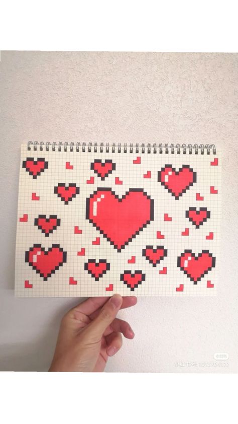 Famous Artworks, Graph Paper Designs, Graph Paper Drawings, Desain Quilling, Nintendo Entertainment System, Easy Pixel Art, Pixel Art Templates, Pixel Drawing, Pixel Art Grid