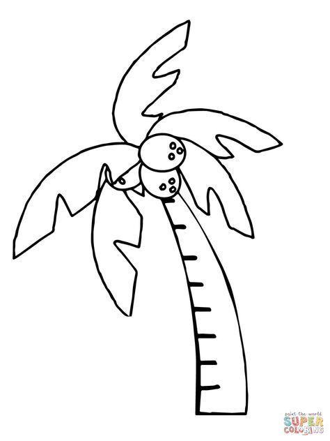 Chicka Chicka Boom Boom Tree, Chicka Chicka Boom Boom Activities, Palm Tree Drawing, Leaf Coloring Page, Tree Coloring, Chicka Chicka Boom Boom, Chicka Chicka, Coloring Pages Inspirational, Tree Templates