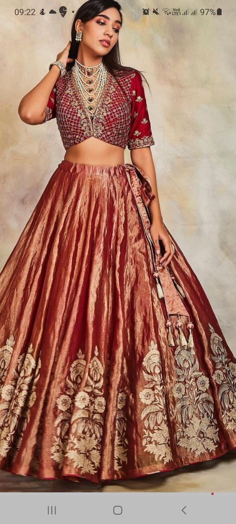 Brick Red Lehenga, Designer Lehanga, Red Lehenga, Brick Red, Two Piece Skirt, Lehenga, Desi, Skirt Set, Two Piece Skirt Set