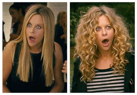 meg ryan Curly Vs Straight Hair, Meg Ryan Hair, Longer Layers, Meg Ryan Hairstyles, Curly Cut, Retro Hair, Meg Ryan, Spiral Curls, Awesome Hair