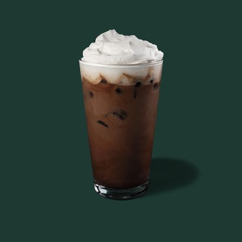 Iced Caffè Mocha: Starbucks Coffee Company Coffee Drinks At Starbucks, Recipes Using Coffee, Mocha Drink Recipe, Starbucks Iced Coffee Drinks, I Love Starbucks, Drinks At Starbucks, Coffee Machine Nespresso, White Chocolate Syrup, Iced White Mocha