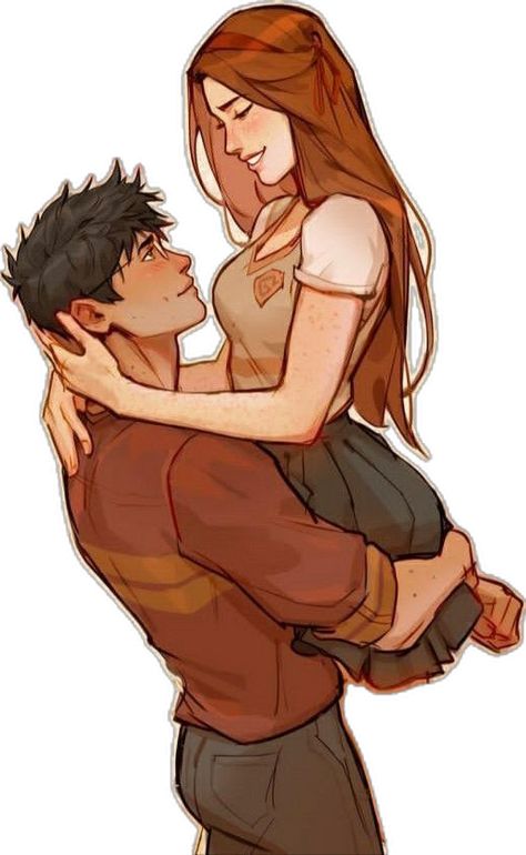 Hinny Fanfiction, Harry X Ginny, Frostbite Studios, Harry Potter Couples, Lily Evans Potter, Marauders Fan Art, Harry And Ginny, Harry Potter Illustrations, George Weasley