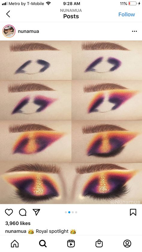 Gradation Make Up, Amazing Eye Makeup, October Eyeshadow Looks, Drag Eye Makeup, Artistic Eye Makeup, Rainbow Makeup Looks, Festival Make Up, Drag Make-up, Makeup Pictorial