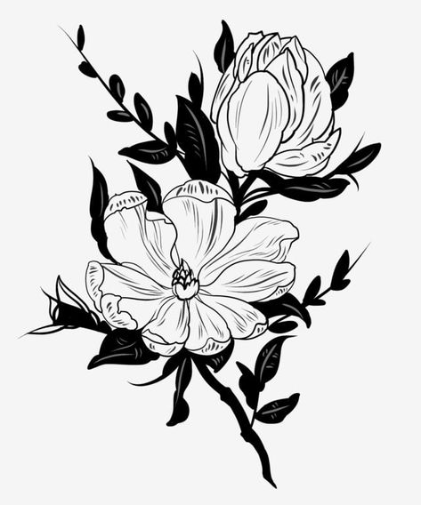 black,flower,flowerbed,flower clipart,garden clipart Black Flower Illustration, Black Flower Sticker, Black And White Flower Illustration, Black And White Flower Design, Black Flowers Drawing, Black Flower Drawing, Flower Clipart Black And White, Black Flower Garden, Magnolia Clipart