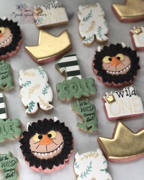 The Wild Things First Birthday, 2 Wild Cookies, Wild One Birthday Cookies, Where The Wild Things Are Cookies, Born 2 Be Wild Cookies, Wild Things Cookies, Where The Wild Things Are First Birthday Cookies, Where The Wild Things Are First Birthday Food Ideas, Wild One Cookies