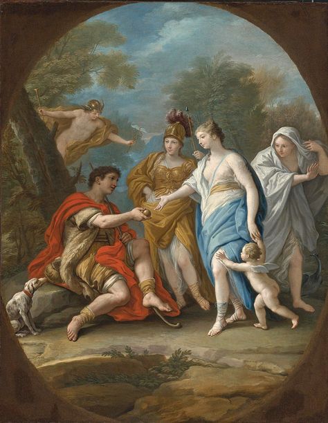 Paolo De Matteis Painting - Judgement of Paris by Paolo de Matteis Greek Mythology Stories, Judgement Of Paris, Art Parisien, Paris Art Print, Paris Painting, History Painting, Paris Art, Mythology Art, Greek Art