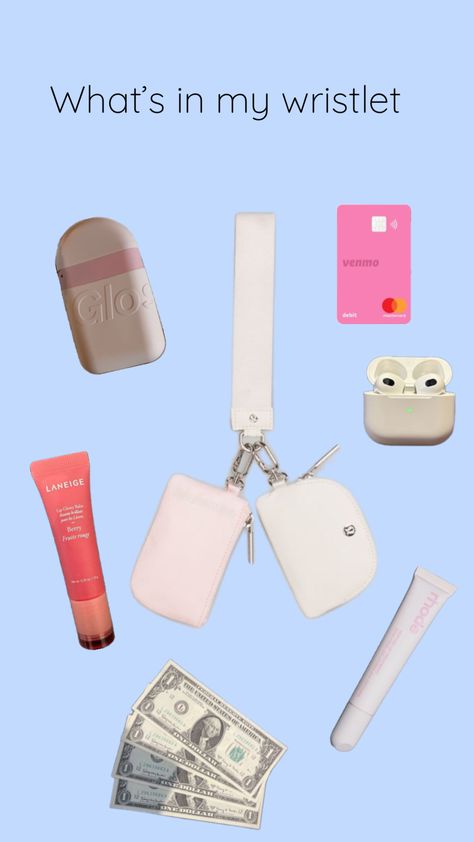 What’s in my wristlet #lululemon #whatsinmybag #essentials #pink Lululemon Wristlet, Lululemon Dual Pouch Wristlet, Lululemon Dual Pouch, Basic Bags, Dual Pouch Wristlet, Middle School Survival, Berry Fruit, School Survival, Christmas Wishlist