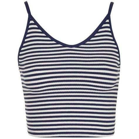 TopShop Petite Stripe Crop Cami found on Polyvore featuring tops, crop tops, tank tops, camisole tops, striped top, white jersey, strap crop top and white crop top White Camisole Top, Tank Tops White, Crop Tops Shirts, White Cami Tops, White Camisole, White Crop Top Tank, Strappy Crop Top, White Stripes Shirt, Strap Crop Top