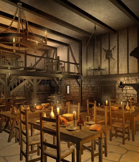 Medieval tavern 2. Medieval tavern chamber with tables and candles #Sponsored , #AFFILIATE, #Paid, #tavern, #tables, #chamber, #Medieval Fantasy Shield, Candles Illustration, Tavern Interior, Taverna Medieval, Fantasy Inn, Tavern Decor, Dancing Dragon, Medieval Tavern, Dnd Room