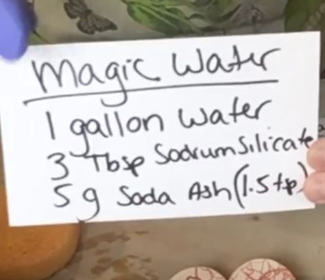 Magic Water recipe... easy. Ceramic Recipes, Clay Recipes, Pottery Tips, Ceramic Projects, Magic Water, Coil Pottery, Ceramic Glazes, Ceramic Glaze Recipes, Glazing Techniques