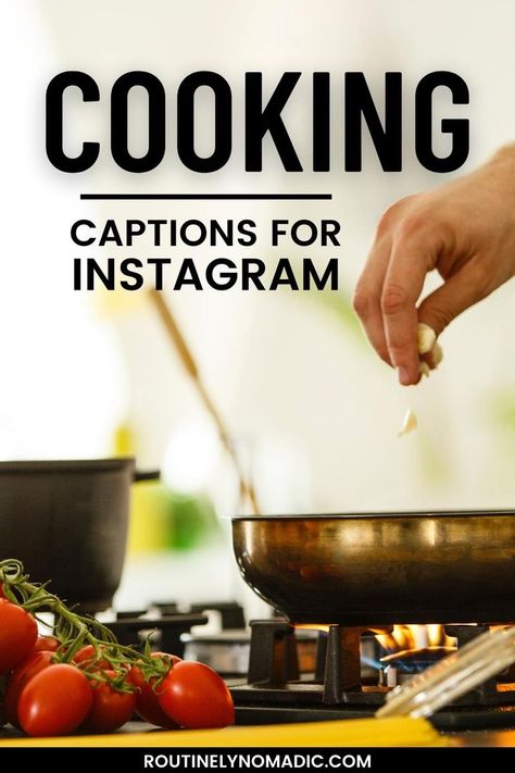 Person cooking with words cooking captions for Instagram Home Cooked Meals Quotes, Cooking Instagram Captions, Cooking Captions For Instagram Story, Cooking Content Ideas, Cooking Captions For Instagram, Cooking Captions, Homecooked Dinner, Chef Dishes, Simple Family Meals