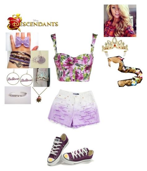 "Rachel Rider- Fitzherb - Daughter of Rapunzel and Flynn Rider (Eugene Fitzherb)" by maxinepotter ❤ liked on Polyvore featuring Disney Couture, Converse, Disney, disney, tangled, OC and Descendants Descendants Inspired Outfits, Daughter Of Rapunzel, Lyra Outfits, Caw Art, Rapunzel And Flynn Rider, Descendants Clothes, Descendants Oc, Disney Character Outfits, Rapunzel And Flynn