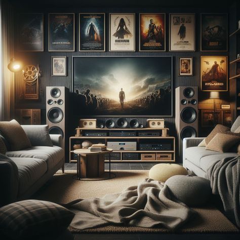 Transform any room into the movie night of your dreams with eBay's home audio tech sale! Enjoy up to 60% off and a warranty on all products, ensuring a seamless entertainment experience. Stream your favorite TV shows and music in high-quality sound through your very own home theater setup. Don't miss out on this opportunity to upgrade your audio game.  #HomeAudio   #EntertainmentExperience Sound Setup, The Entertainer, Home Theater Setup, Audio Room, Home Speakers, Portable House, Tv Movies, Tv Room, Gaming Setup