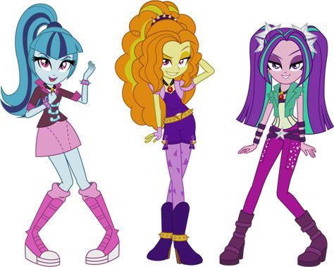 The dazzlings - My Little Pony Equestria Girls: Rainbow Rocks. They...are...nice...I seriously cannot wait for this movie Adagio Dazzle Fanart, Aria Blaze, Sonata Dusk, Adagio Dazzle, Mlp Equestria, Rainbow Rocks, Equestrian Girls, Equestria Girl, My Lil Pony