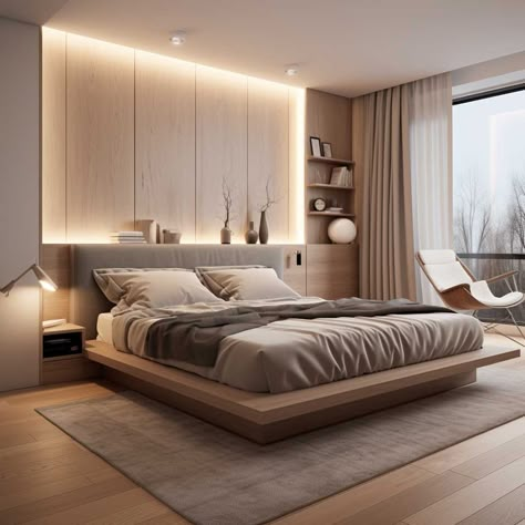 Neutral Master Bedrooms With Pop Of Color, Japandi Bedroom Design, Japandi Bedroom, Bedroom 2024, 2024 Ideas, Modern Luxury Bedroom, Interior Minimalista, Luxury Bedroom Design, Luxurious Hotel