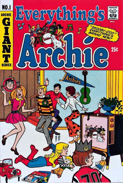 Read Everything's Archie (1969) Old Comic Books Online for Free, PDF Online Reader no Downloads! Archie Comic Books, Archie And Betty, Pulp Fiction Book, Josie And The Pussycats, Classic Comic Books, Comic Poster, Classic Comics, Compact Disc, Archie Comics