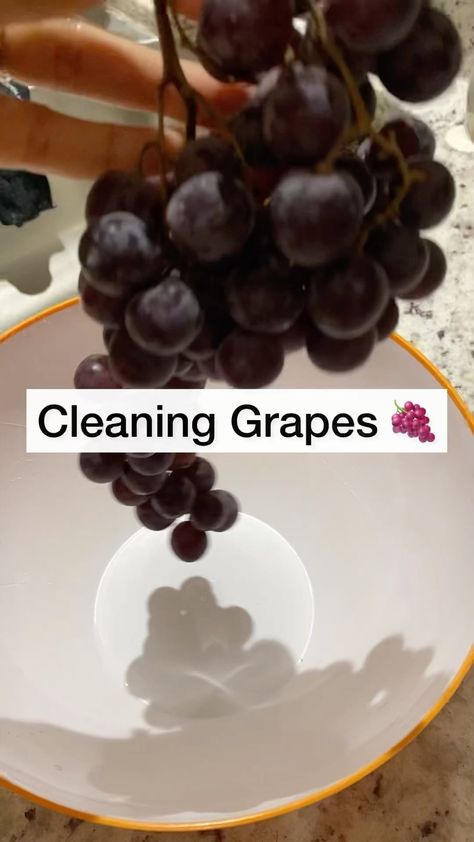 this_healthyjourney on Instagram: A proper way to clean grapes How To Clean Grapes, How To Make Grapes Last Longer, How To Wash Grapes Baking Soda, How To Keep Grapes Fresh Longer, How To Clean Grapes Baking Soda, Clean Grapes, Deep Cleaning, Grapes, Instagram