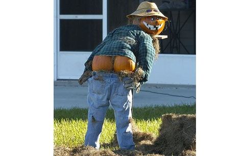 Mooning Pumpkin Scarecrow, Diy Halloween Outdoor Decorations, Diy Halloween Outdoor, Scarecrow Ideas, Halloween Diy Outdoor, Diy Kostüm, Autumn Ideas, Halloween Outdoor, Halloween Tags