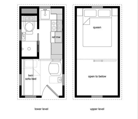 Tiny House Floor Plans with Lower Level Beds – TinyHouseDesign Mansion Plans, Shed Floor Plans, Tiny House Layout, Small House Interior Design, Best Tiny House, Tiny House Floor Plans, Solar Panels For Home, Micro House, Tiny House Movement