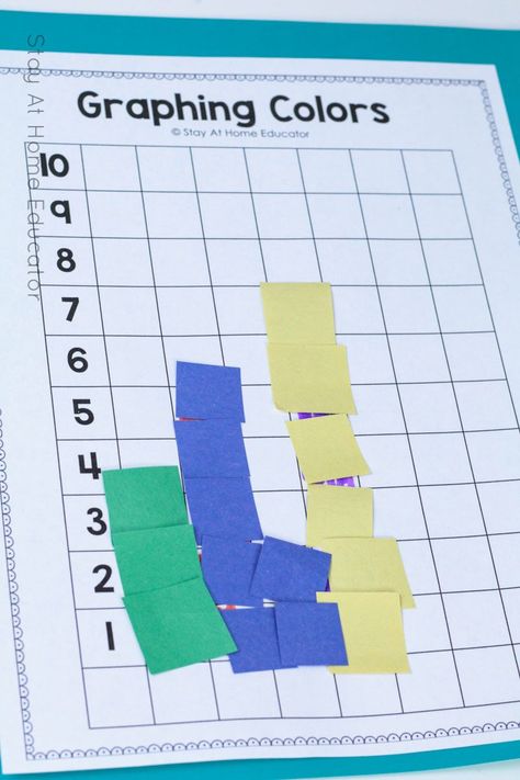 Graphing Games, Graphing Project, Bar Graph Template, Apple Unit, Graphing Activities, Preschool Colors, Color Graphing, Math Instruction, Math Activities Preschool